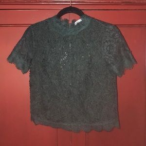 ZARA hunter green shirt